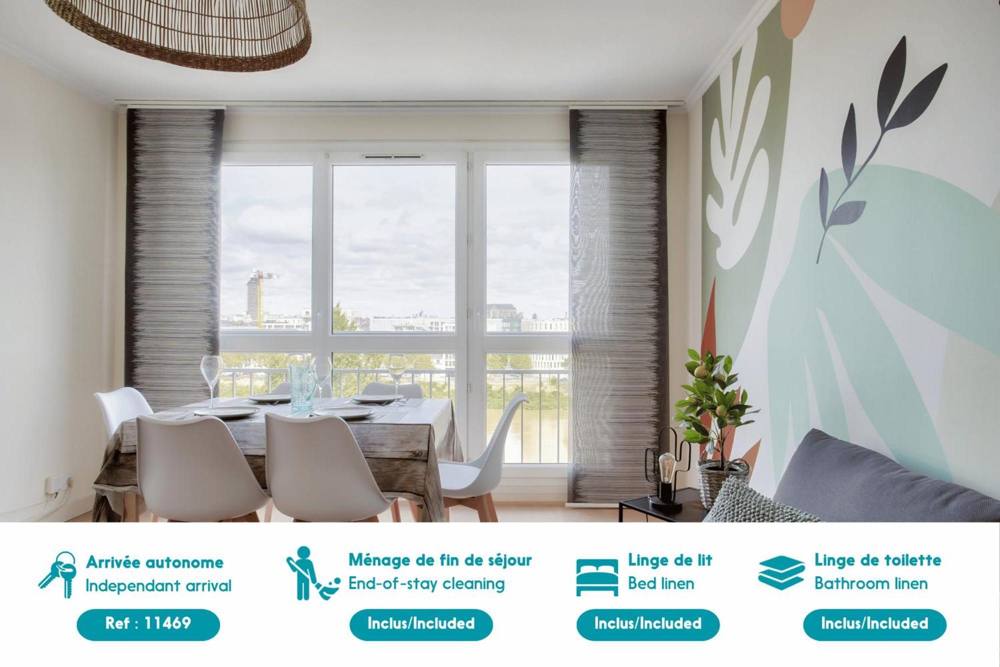 Escapade Sur L'Ile De Nantes Avec Vue Sur La Loire Apartment Exterior foto